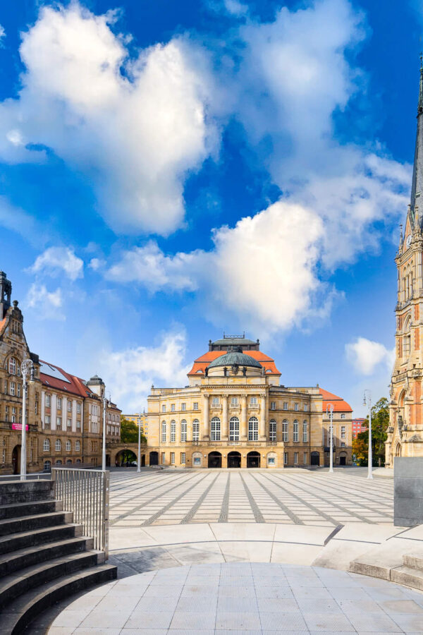 Der Theaterplatz in Chemnitz